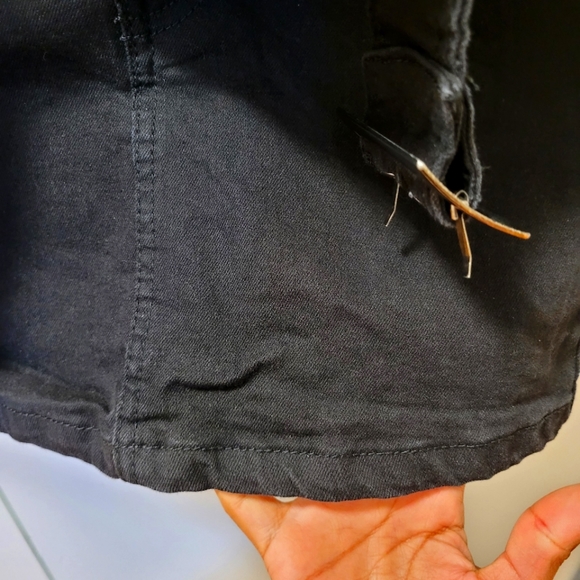 Woman's denim black short skirt A2 - Picture 2 of 7